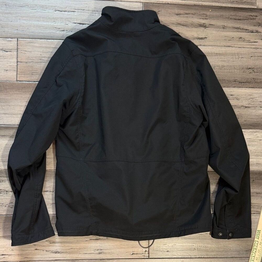 Eddie Bauer Black Lightweight Zip Jacket with Gray Collar - Picture 9 of 11